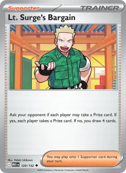 Lt. Surge's Bargain, Mega Evolution 120