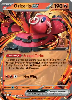 Oricorio ex, Phantasmal Flames 018