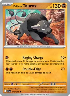 Paldean Tauros, Phantasmal Flames 048