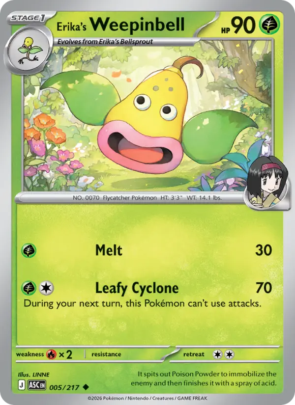 Erika's Weepinbell, Ascended Heroes 005