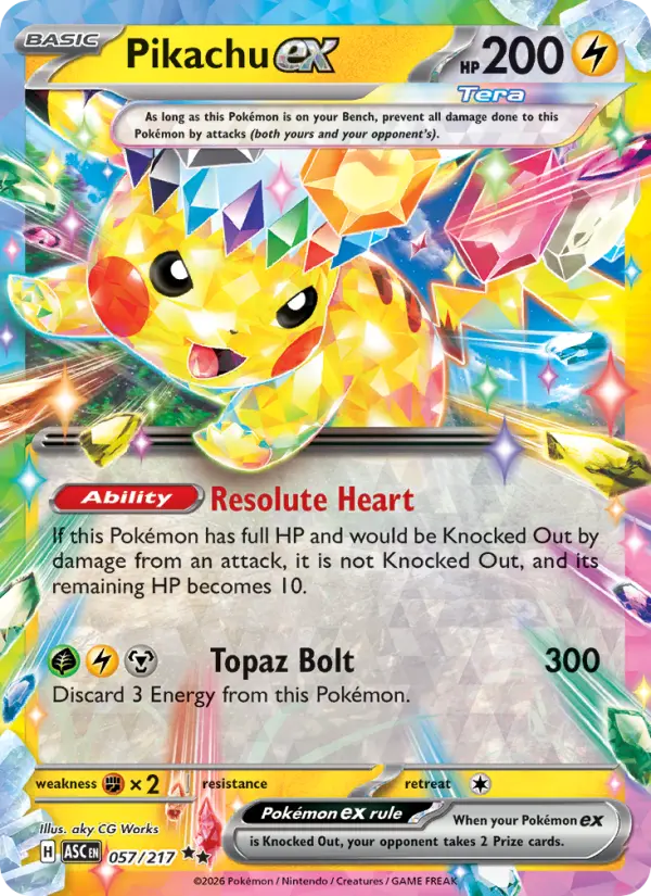 Pikachu ex, Ascended Heroes 057