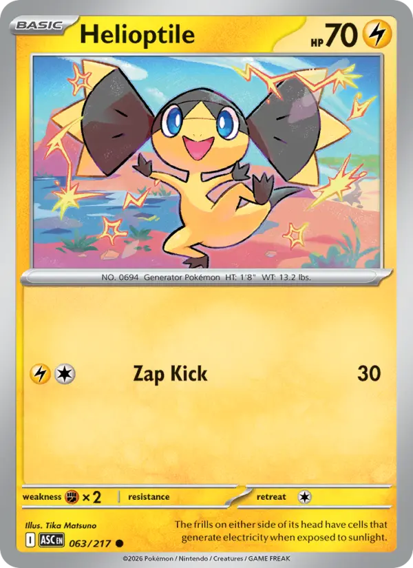 Helioptile, Ascended Heroes 063