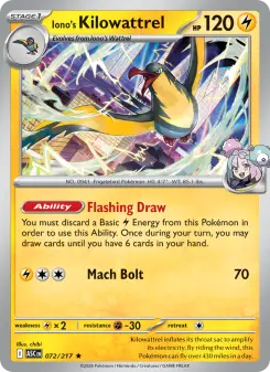 Iono's Kilowattrel, Ascended Heroes 072