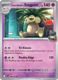 Team Rocket's Exeggutor, Ascended Heroes 078