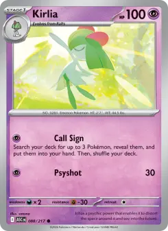 Kirlia, Ascended Heroes 088