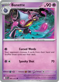 Banette, Ascended Heroes 091
