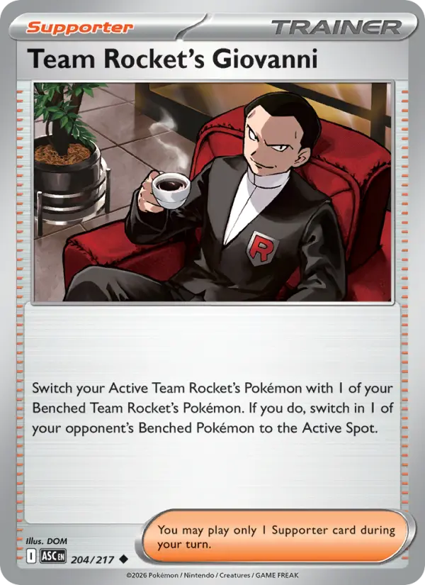 Team Rocket's Giovanni, Ascended Heroes 204