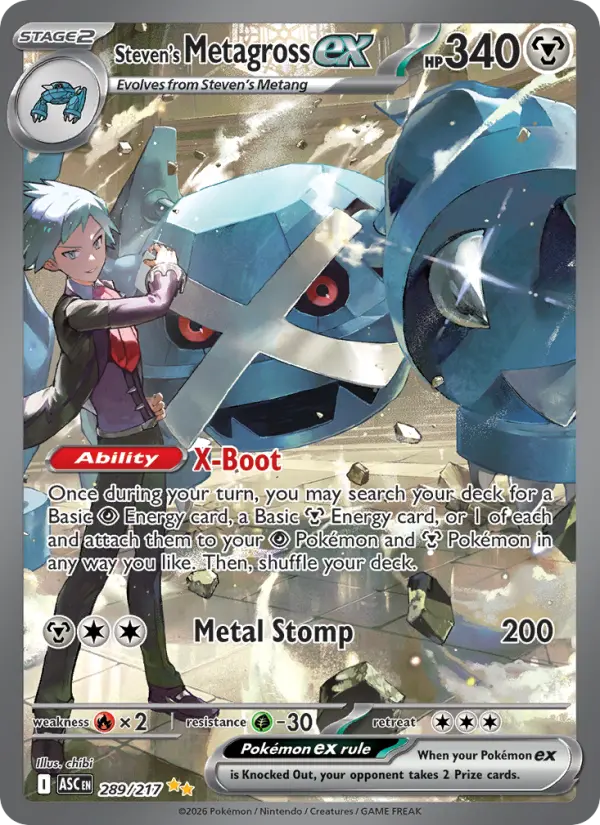 Steven's Metagross ex, Ascended Heroes 289