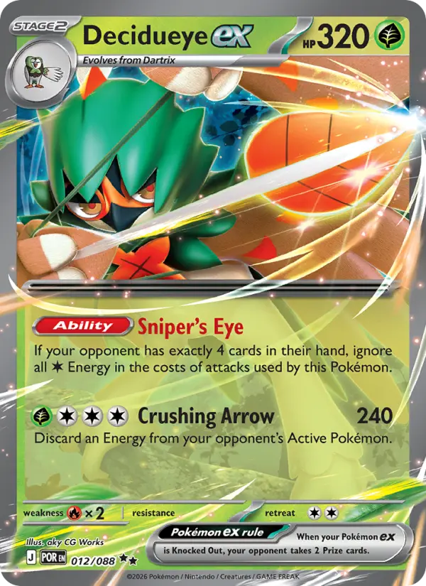 Decidueye ex, Perfect Order 012