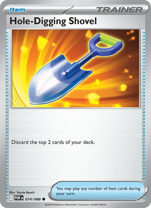 Hole-Digging Shovel, Perfect Order 074