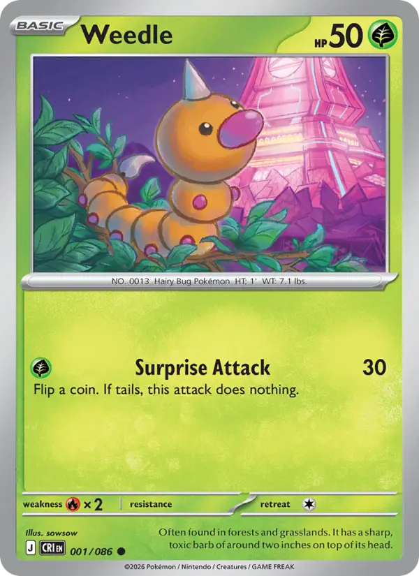 Weedle, Chaos Rising 001
