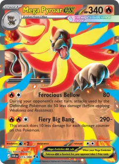Mega Pyroar ex, Chaos Rising 015