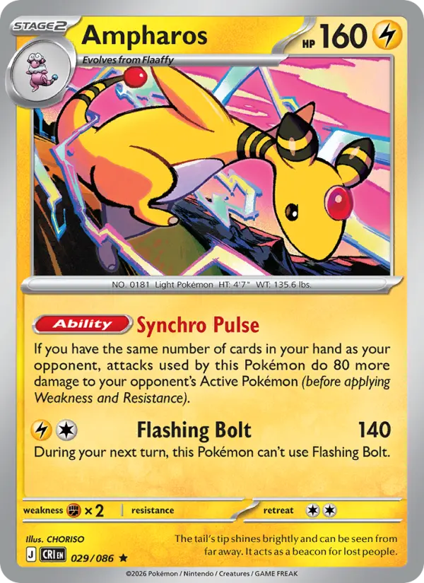 Ampharos, Chaos Rising 029