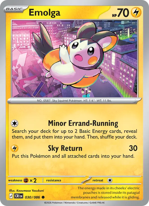 Emolga, Chaos Rising 030