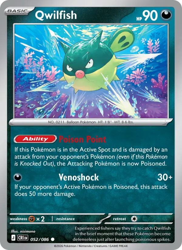 Qwilfish, Chaos Rising 052