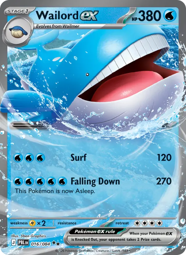 Wailord ex, Pitch Black 016