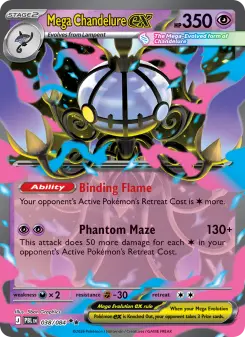 Mega Chandelure ex, Pitch Black 038