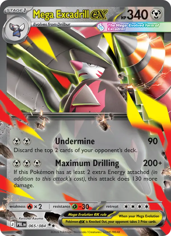 Mega Excadrill ex, Pitch Black 065