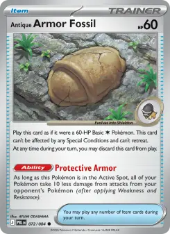 Antique Armor Fossil, Pitch Black 072