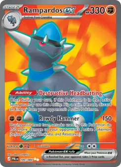 Rampardos ex, Pitch Black 100