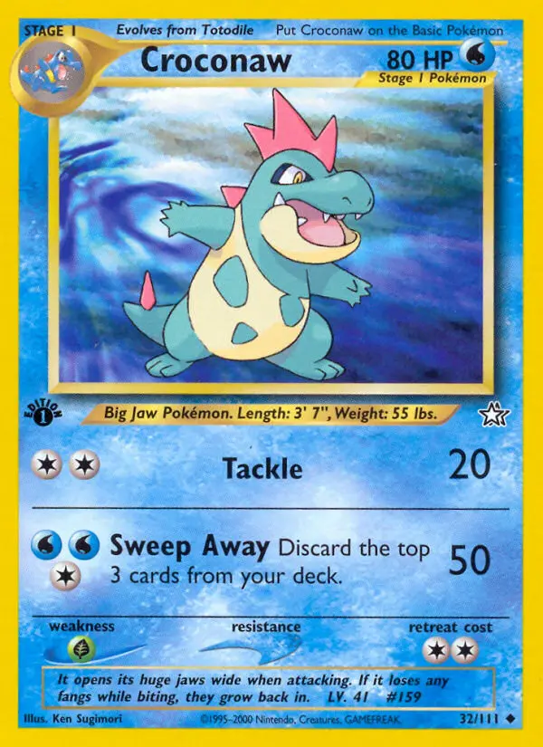 Croconaw, Neo Genesis 32