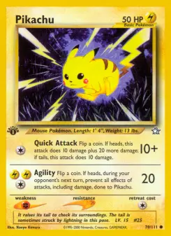 Pikachu, Neo Genesis 70