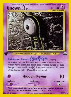 Unown [A], Neo Discovery 33