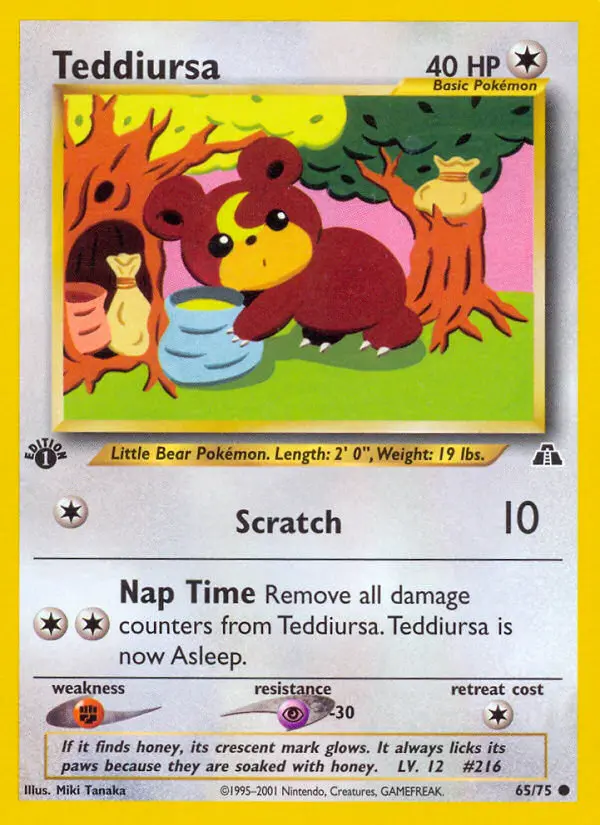 Teddiursa, Neo Discovery 65