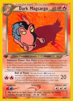 Dark Magcargo, Neo Destiny 18