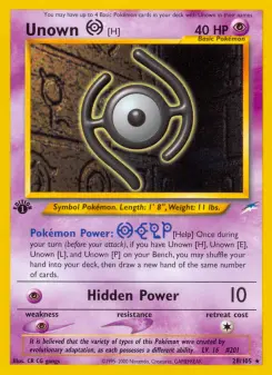 Unown [H], Neo Destiny 28