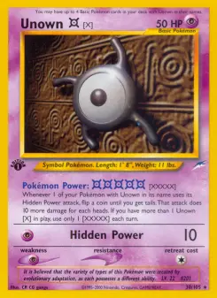 Unown [X], Neo Destiny 30