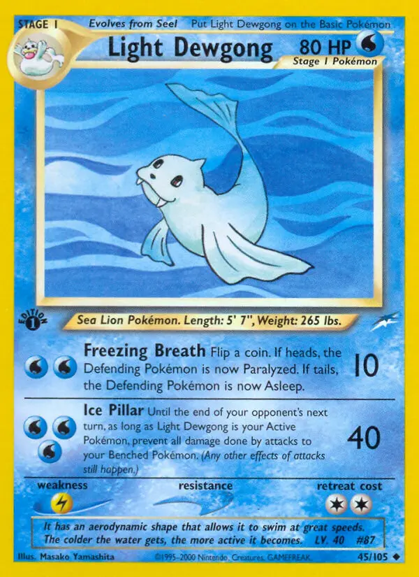 Light Dewgong, Neo Destiny 45