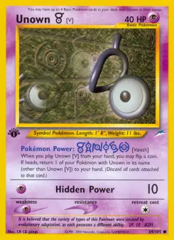 Unown [V], Neo Destiny 89