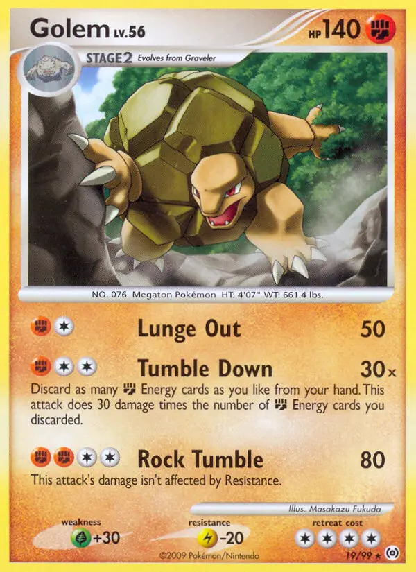 Golem, Arceus 19