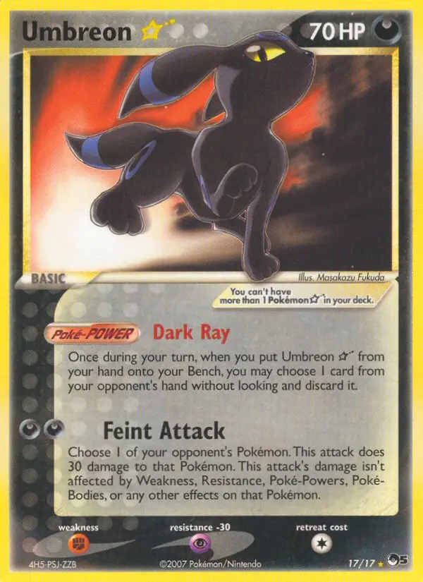 Umbreon ☆, POP Series 5 17