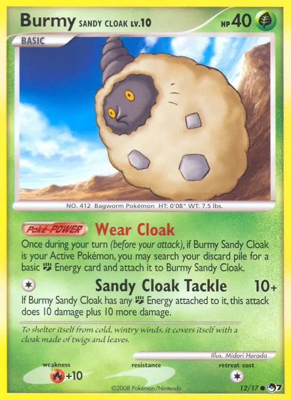 Burmy Sandy Cloak, POP Series 7 12
