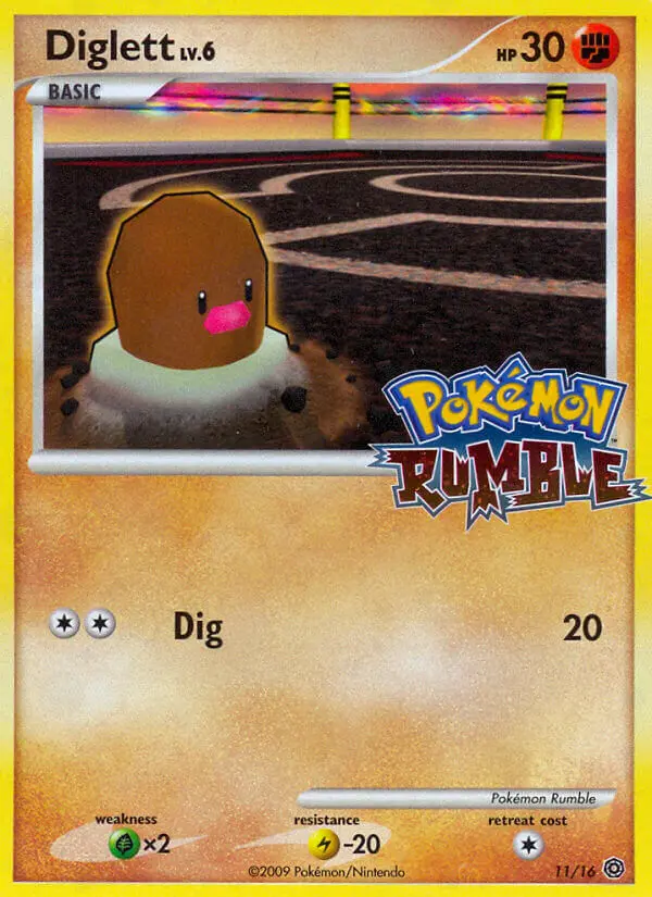 Diglett, Pokémon Rumble 11