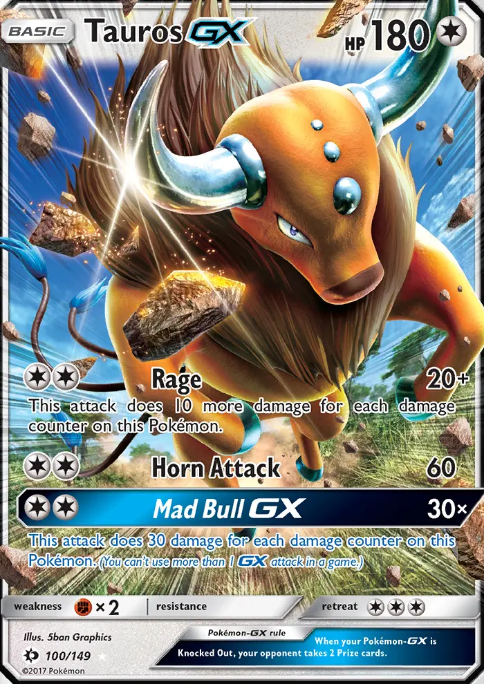 Tauros GX, Sun & Moon 100
