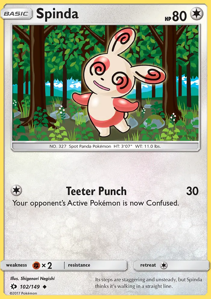 Spinda, Sun & Moon 102