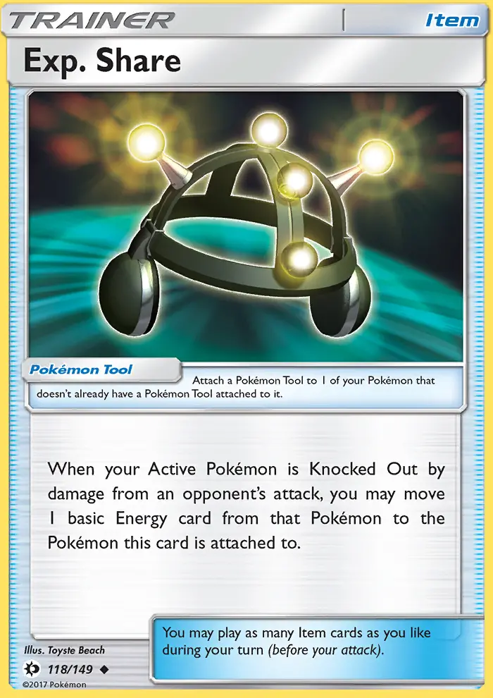 Exp. Share, Sun & Moon 118