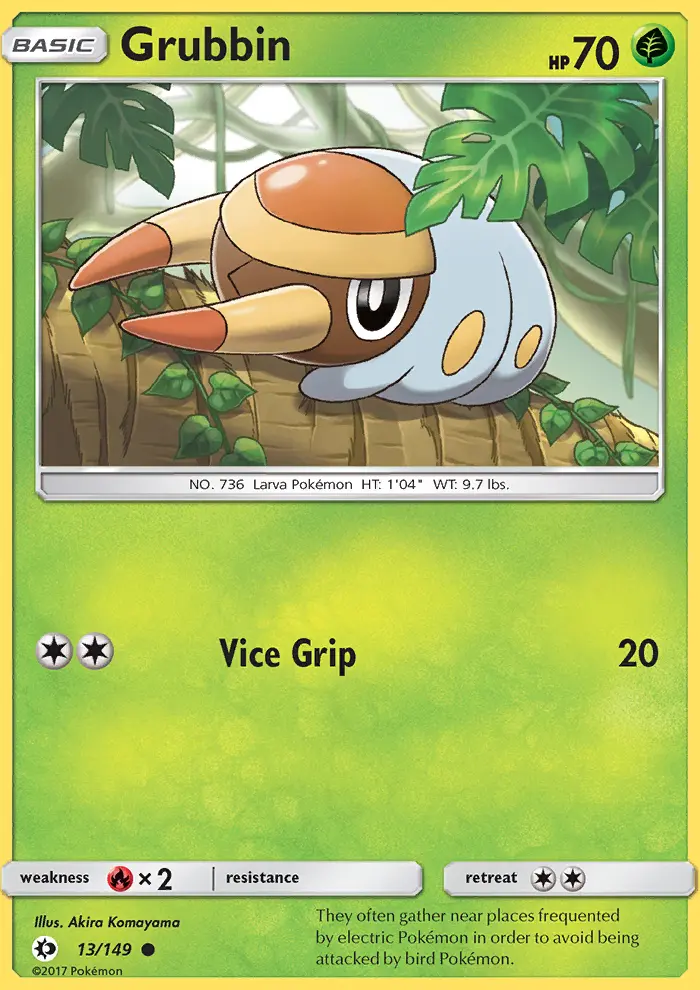 Grubbin, Sun & Moon 13