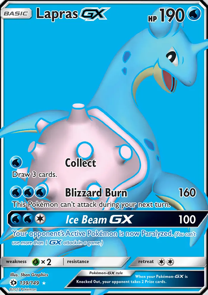 Lapras GX, Sun & Moon 139