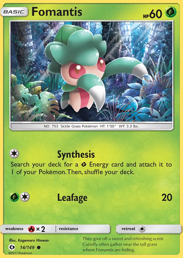 Fomantis, Sun & Moon 14