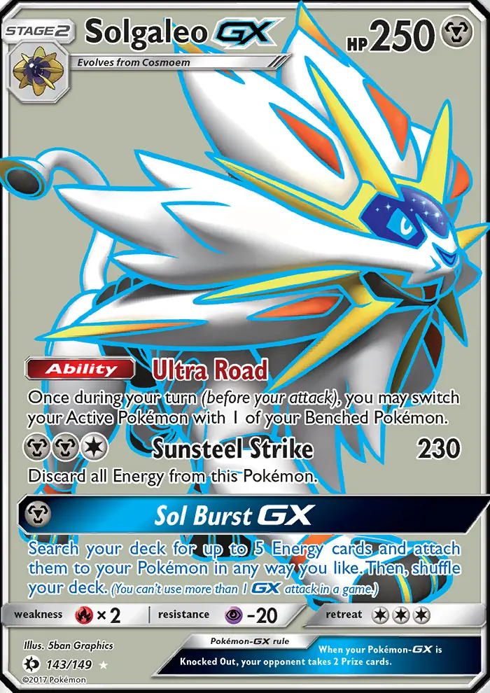 Solgaleo GX, Sun & Moon 143