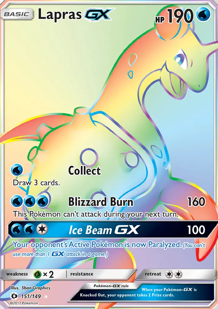 Lapras GX, Sun & Moon 151