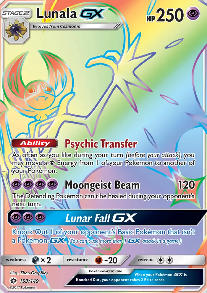 Lunala GX, Sun & Moon 153