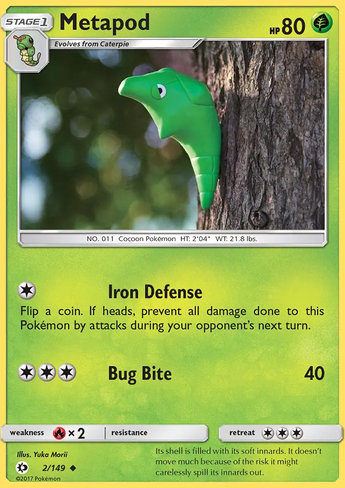 Metapod, Sun & Moon 2