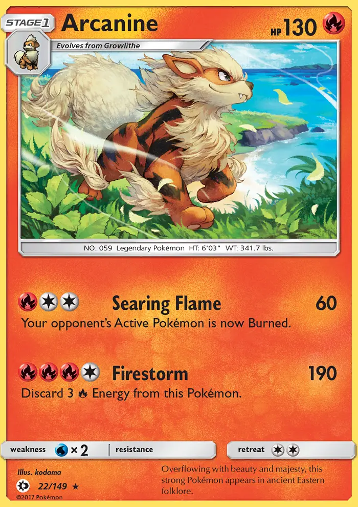 Arcanine, Sun & Moon 22