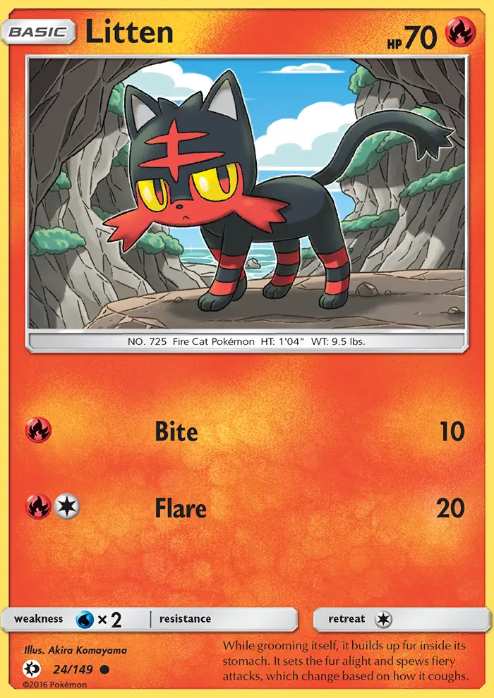 Litten, Sun & Moon 24