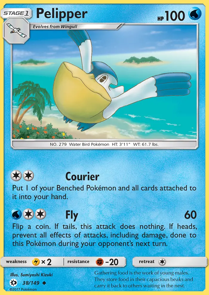 Pelipper, Sun & Moon 38